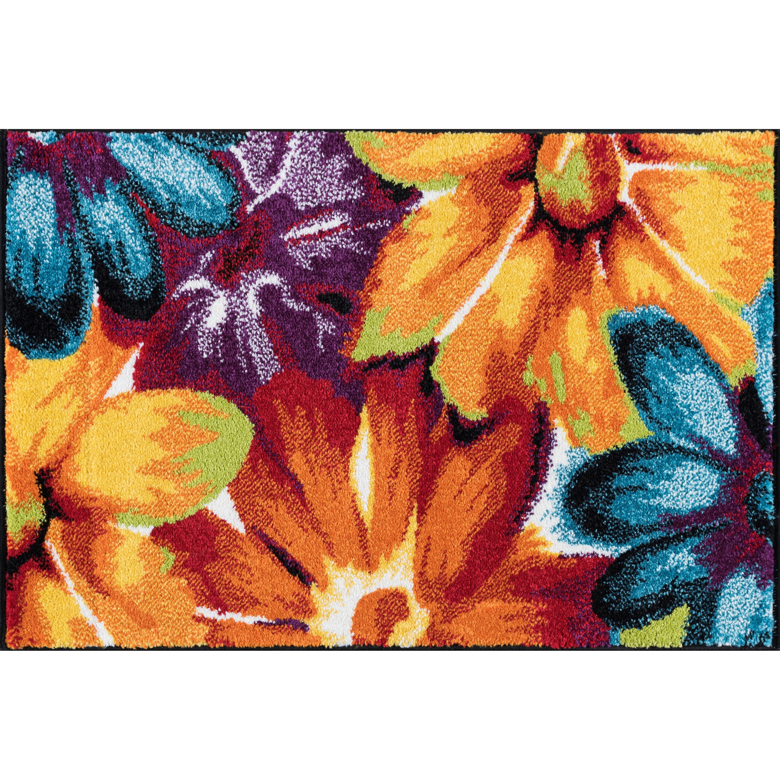 Symphony Contemporary 2' x 3' Multi-Color Polypropylene Indoor Area Rug