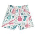 thumbnail image 2 of Kids' Beach Pants Comfortable Swim Trunks Musical Notes and Instruments Shorts for Pool Vacation and Lounge Wear 5T, 2 of 8