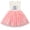 Ivory/Pink, variant on Disney Stitch Ruffle Sleeve Tulle Dress-Girls Sizes 4-16