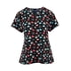 thumbnail image 4 of Top exfoliante con cuello en V para mujer, Uniforme de Trabajo de enfermera con bolsillos laterales, camiseta cómoda y duradera para tienda de 2XL, 4 of 8