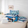 thumbnail image 6 of Homewish Cute Cartoon Penguin 7-Piece Twin Bedding Sets,Antarctic Wild Animal Bedding Comforter Set,White Blue Black Sheet Sets For Boys Hgirls,Breathable Home Decor, 6 of 8