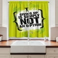 thumbnail image 2 of Ambesonne Fitness Kitchen Curtains, Muscular Champion Man, 55"x39", Apple Green Black White, 2 of 3