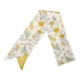 thumbnail image 6 of Unique Bargains 1 Pc Headband Flowers Satin Hairband for Women Yellow Beige, 6 of 6
