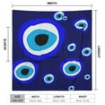 thumbnail image 3 of Evil Eye Talisman Bathrobe Plush Bathrobe Cozy Unisex Winter Bathrobe Warm Water Absorbent, 3 of 9