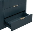 thumbnail image 5 of Semiocthome Sideboard with Doors and 3 Drawers, Buffet Cabinet with Storage, Kitchen, Blue, 5 of 7