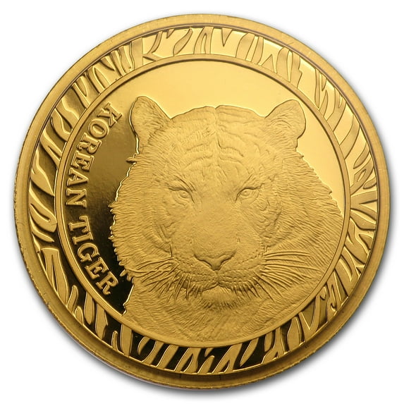 2016 South Korea 1/4 oz Gold Tiger Proof (w/Box & COA)