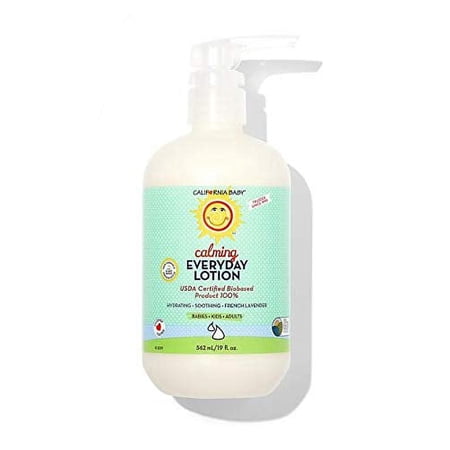 California Baby Calming Everyday Lotion (19 Ounces) | 100% Plant-Based (excludes Water) | Moisturizer for Dry, Sensitive Skin | Post Bath and Diaper Changing?