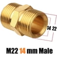 thumbnail image 4 of EDOU Pressure Washer Coupler | M22 15mm Male/M22 14mm Female | 4500 PSI Max, 4 of 4
