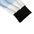 thumbnail image 5 of Powerdelux Sweatshirt tops for women long sleeve 1/4 Zipper V Neck Tie Dye Striped Color Block Blouse Sweater Pullover Tops, 5 of 6