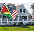 thumbnail image 4 of 3×5 FT Guyana USA Flag, Large 150D America Guyanese Outdoor Banner,Double Side Printing Decor For Patio Garden With Brass Gromment, 4 of 5
