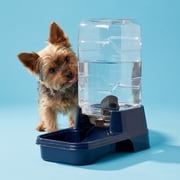 Vibrant Life 2 lb Gravity Feeder for Extra Small Pets, Navy