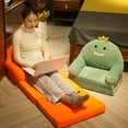 thumbnail image 6 of XIBUFE Couch Bed Fold Out Plush Foldable Sofa Backrest Armchair 2 In 1 Cute Cartoon Lazy Sofa Flip Open Sofa Bed Convertible Sofa for Napping Reading Playing, 6 of 7