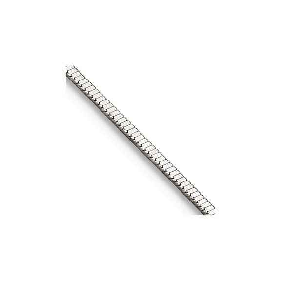 925 Sterling Silver Polished .8mm Square Snake Chain Necklace 20 Inch Lobster Claw Chain Necklace for Women and Men