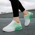 thumbnail image 2 of Women's Air Cushion Running Sneakers, Breathable Lace-Up Athletic Walking Shoes, 2 of 6