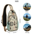thumbnail image 4 of Crossbody Sling Backpack for Women Men Vintage New Moon Shoulder Sling Crossbody Casual Chest Bag for Travel Sports Running Hiking, 4 of 5