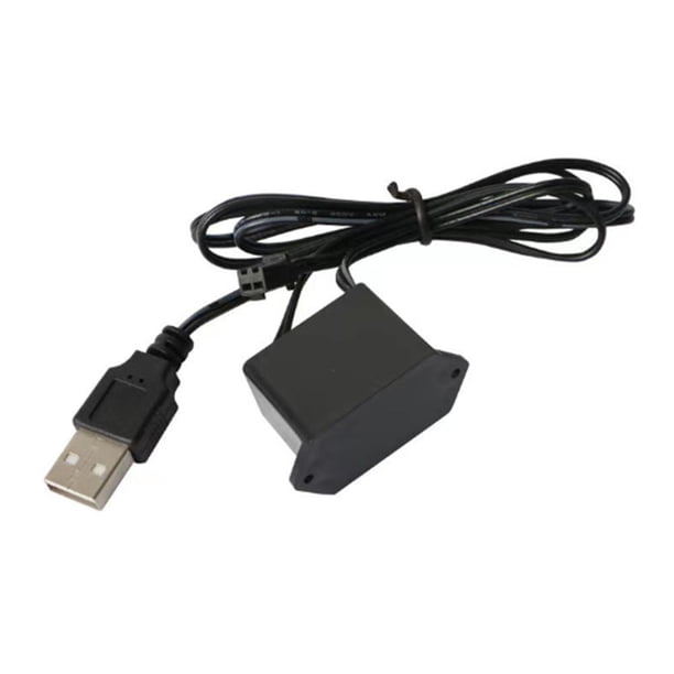 LUVCLS Controlador USB de alimentación de cable EL de neón para inversor de cable EL de 1 a 10 m