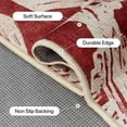 thumbnail image 5 of DEORAB Outdoor Door Mat 3'x 5' Welcome Mat Chenille Three-Layer Material Imitation Silicone Spot Molding Washable Carpet Front Door Mat Entryway Patio Red, 5 of 7