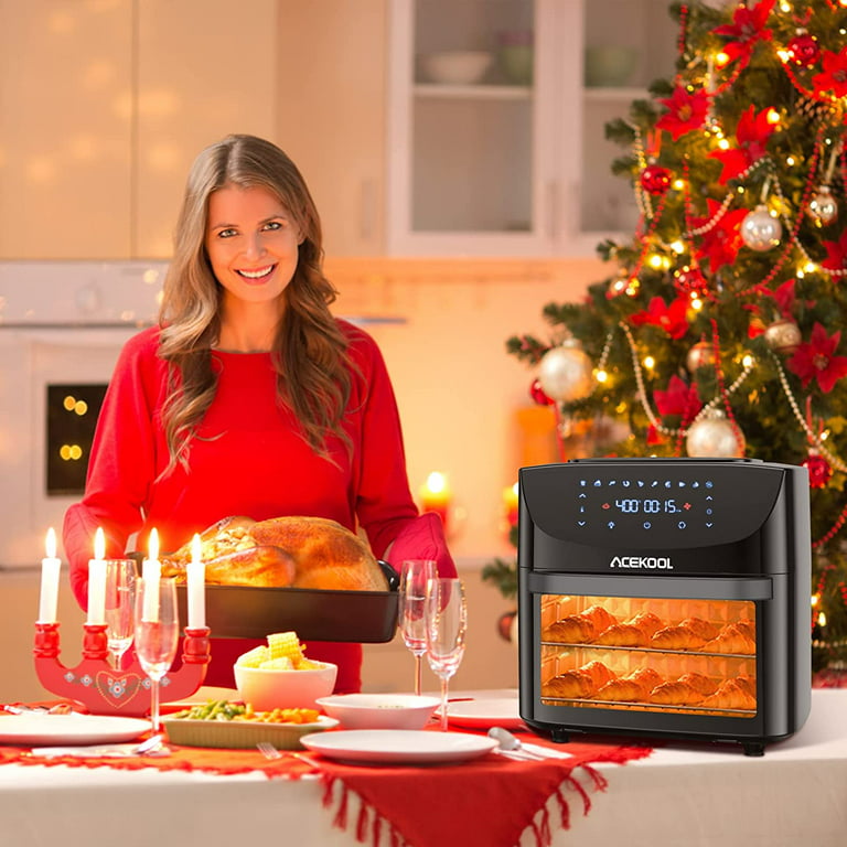 Air Fryer Oven Large 20 Quart 10-in-1 Digital Convection Oven Air Fryer  Toaster Oven Combo with 7 Accessories Included Rotating Basket for  Rotisserie Dehydrator XL Capacity Countertop Oven Airfryer 