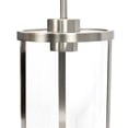 thumbnail image 7 of Elegant Designs 9.25" Adj. Vintage 1Lt Metal and Clear Glass Brushed Nickel, 7 of 7