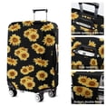 thumbnail image 5 of Black Yellow Sunflower Pattern Luggage Cover Fashion Suitcase Cover Baggage Covers Fit 25-28 Inch Luggage (Go Travel), 5 of 5