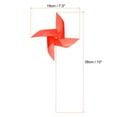 thumbnail image 2 of 25pcs 15 x 7.5 Molinos de Viento para el Jardín con 4 Hojas Molinillos de Viento a Prueba de Viento y Agua con Estacas para Decoración de Patio Color Rojo, 2 of 6