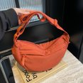 thumbnail image 5 of Yucurem Women Dumpling Bag Crescent Half Moon Shape Bag With Adjustable Strap (Orange) Fashion shoulder bag (Orange), 5 of 10