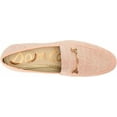 thumbnail image 5 of Sam Edelman Loraine Pink Lotus Almond Toe Slip On Stacked Heel Fashion Loafers (Pink Lotus, 9), 5 of 6