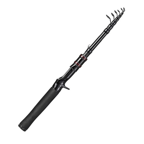 1.5/1.8/2.1M telescopic Lure rod Spinner Carbon Fiber Travel sea pole gun handle 2.1m
