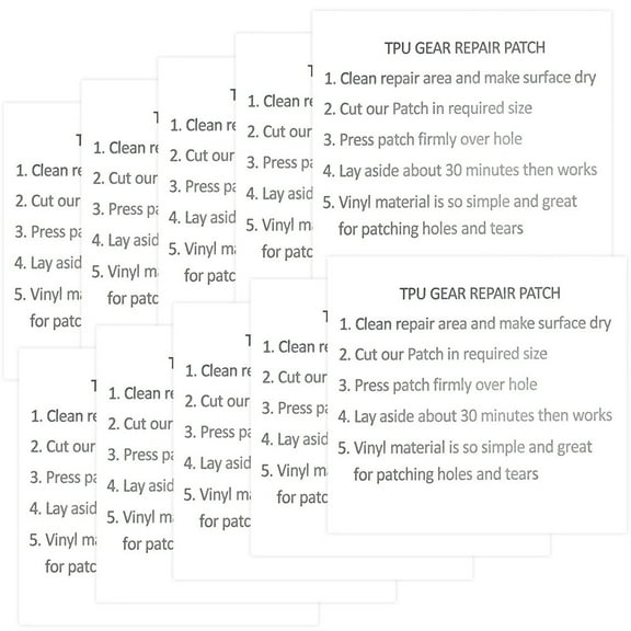 Zehuanyu  10 Pcs Household Supply Inflatable Water Waterproof Tape Transparent