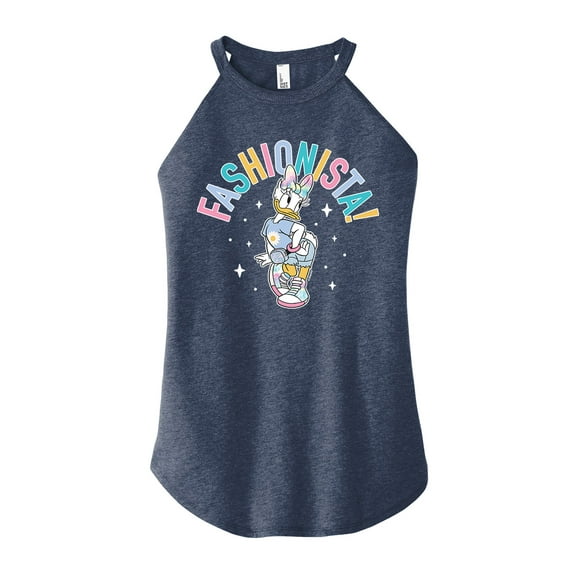 Mickey & Friends - Fashionista - Juniors High Neck Tank Top