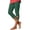 Blackish Green, variant on Women's High Waisted Yoga Pants, Heart Shaped Hollow Out Capri Leggings, 7/8 Length Workout Running Pants, Stretchy Comfort Gym Tights for Women-Blackish Green