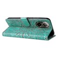 thumbnail image 4 of Funda para teléfono móvil Realme C67 4g con soporte de piel sintética estampada, color verde, 4 of 5