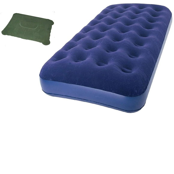 Zaltana Matelas Pneumatique Format Simple (Taille : 73"x38"x7.5") avec Oreiller Gonflable (AMN+PL1)
