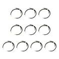 thumbnail image 1 of 10 pulseras deslizantes ajustables de nailon, pulseras retorcidas (225 mm) - Metal amigable Argenta negra, 1 of 9