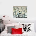 thumbnail image 3 of Farmhouse Flower Wall Art Rustic Flower in Vase Pictures Wall Decor Motivational Inspirational Quotes Canvas Artwork Painting Framed Poster Print for Home Living room Bedroom Bathroom Office 12"X16", 3 of 6