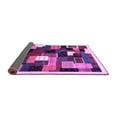 thumbnail image 2 of Ahgly Company Indoor Round Abstract Purple Contemporary Area Rugs, 5' Round, 2 of 4