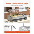 thumbnail image 6 of Dual Soup Kettles + Six-Well Warming Pan Commercial Soup Warmer with Dust Cover - Hot Pot, Stew & Buffet Food Warmer Equipment, 6 of 10