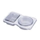 thumbnail image 2 of Fiudx Caja para Condimentos, Recipientes de Doble Compartimento, Frascos de Plástico Aptos para Uso Alimentario, Soluciones para Almacenar Salsas, Ideal para Manualidades, Ideal para Llevar, Diseño E, 2 of 7
