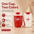 thumbnail image 7 of 12 oz Coffee Vacuum Flask, 316 Stainless Steel Insulated Travel Mug with Lid and Handle for Hot Cold Drinks, Camping, Home and Office, 7 of 7