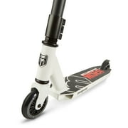 Mongoose Rise 100 Freestyle Stunt Kick Scooter, for ages 8 and up, White red