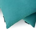 thumbnail image 4 of Aqua Blue Luxury Lumbar Pillow Cover 20"x30" | Pack of 2 Modern Velvet Oblong Pillow Cover Solid | Plain Solid Pillowcases for Bed, Couch & Sofa, Modern Home Décor - Aqua Velvet Dream, 4 of 9