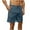 Navy, variant on ZQUUVOU Mens Casual Waffle Shorts Elastic Waist Summer Beach Shorts Solid With Pocket Brown