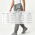 thumbnail image 3 of TEAJOPSUU Women's Drawstring Joggers Comfy Straight Leg Drawstring Elastic Cuffed Hem Jogging Pants with Pockets Casual Ankle Length Workout Trousers Gray, 3 of 9