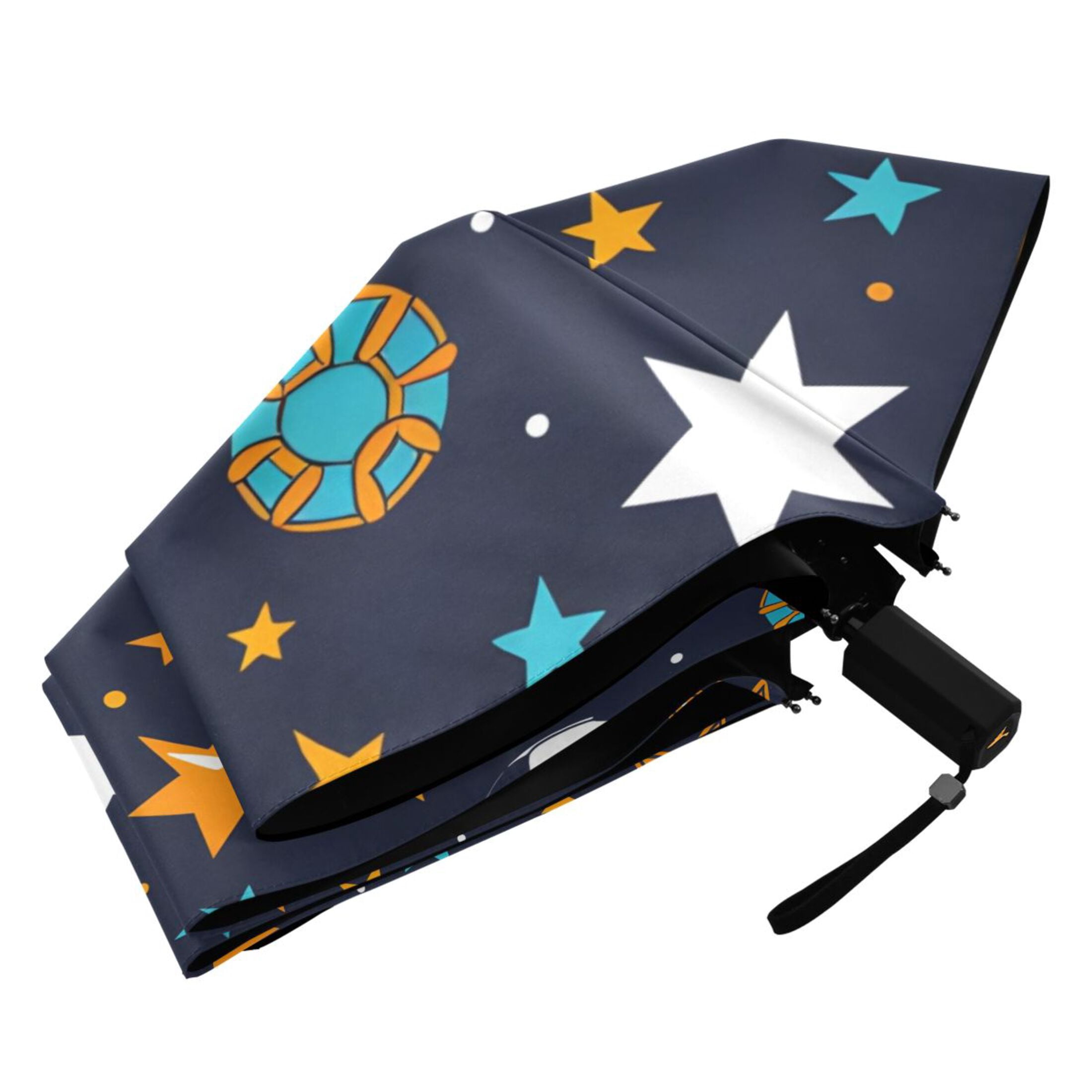 Footballs Star Rugby Compact Sun Umbrella Windproof Travel Umbrellas for Rain Strong Portable UV Protection