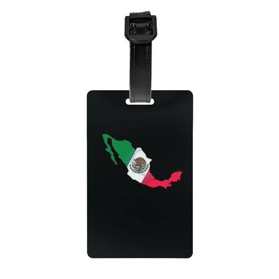 Mexico-Flag-Map Suitcase Travel Bag Labelsluggage Tag For Baggage Pvc Baggage Id Label Tag