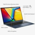 thumbnail image 2 of ASUS Vivobook 16 inch WUXGA IPS Laptop Intel Core i7-1255U 24GB RAM 2TB SSD Black, 2 of 6