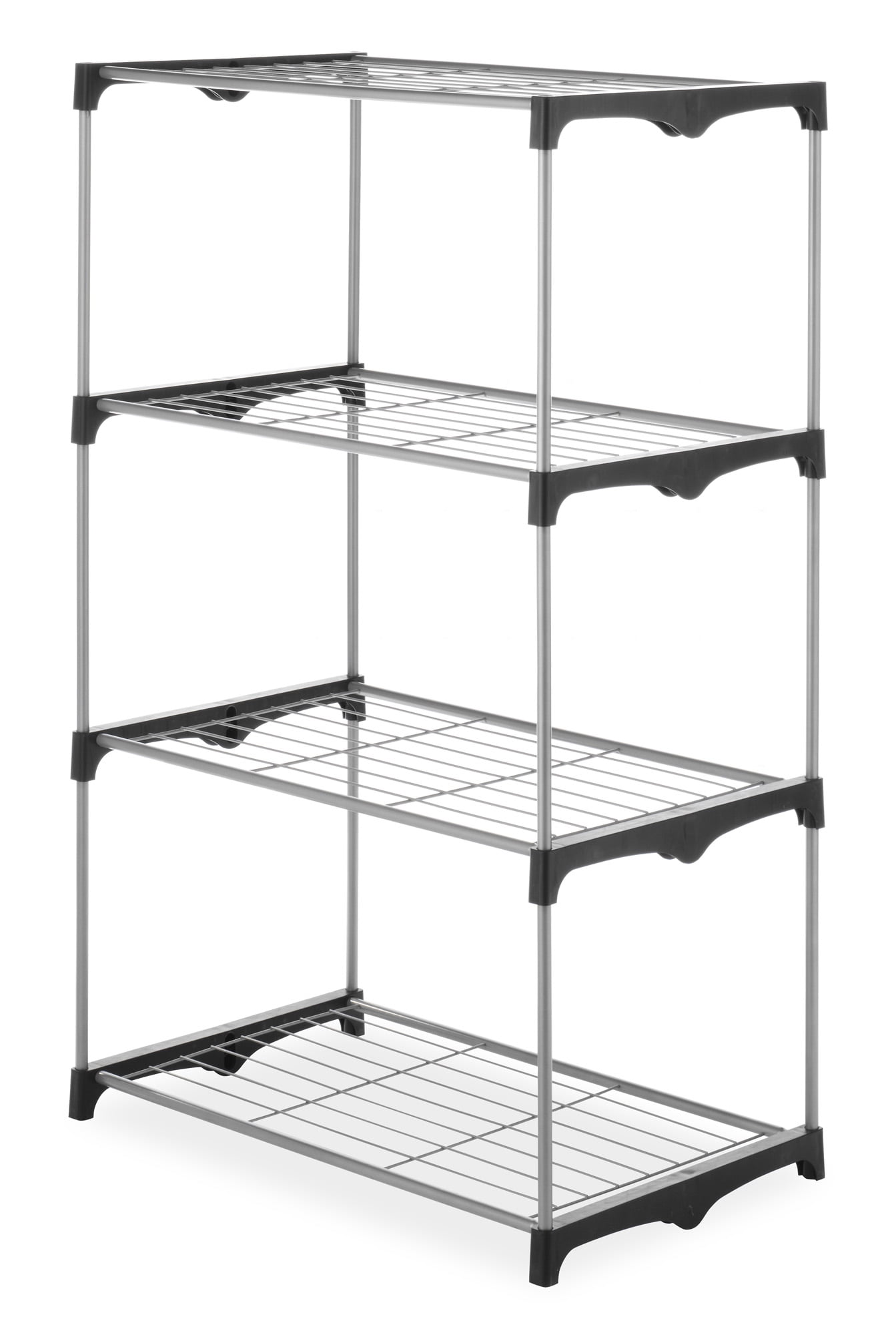 Whitmor 4 Tier Closet Shelves Silver Black Com