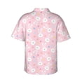 thumbnail image 4 of Xecao Easter Cute Rabbit print Hawaiian shirt - a stylish short-sleeve button-down for men, perfect for casual beach and tropical outings., 4 of 9