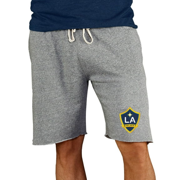 Men's Concepts Sport Gray LA Galaxy Mainstream Terry Tri-Blend Shorts