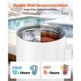 thumbnail image 5 of KFFKFF 8 Pack Sublimation Tumblers, 40 oz Stainless Steel Cups with Handle, Lids, and Straws, Double-Wall Insulated Blanks for DIY Customization, 5 of 9